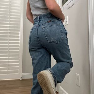 Vintage Rustler 90’s baggy straight leg blue jeans